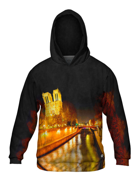 Cathedral Notre Dame De Paris Night&nbsp;Mens Hoodie Sweater
