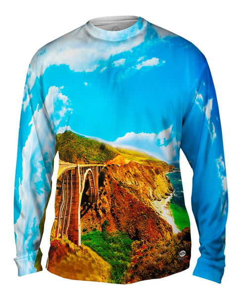 Ocean View By The Shore Mens Long Sleeve