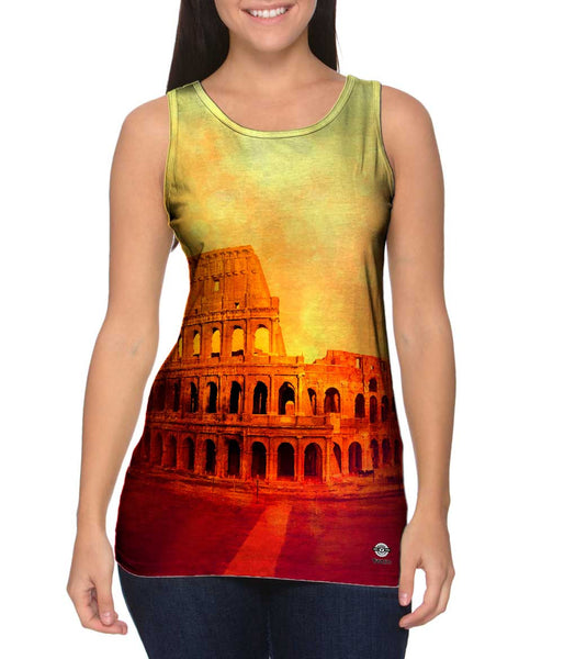 Fashion Golden Colosseum Rome Italy&nbsp;Womens Tank Top