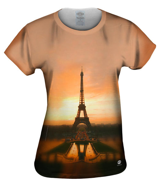 Eiffel Tower At Sunrise Womens Top