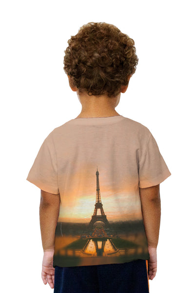 Kids Eiffel Tower At Sunrise Kids T-Shirt
