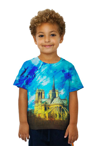 Kids Impressionist Notre Dame Cathedral Spire