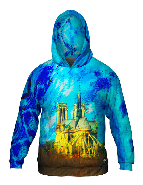 Impressionist Notre Dame Cathedral Spire&nbsp;Mens Hoodie Sweater