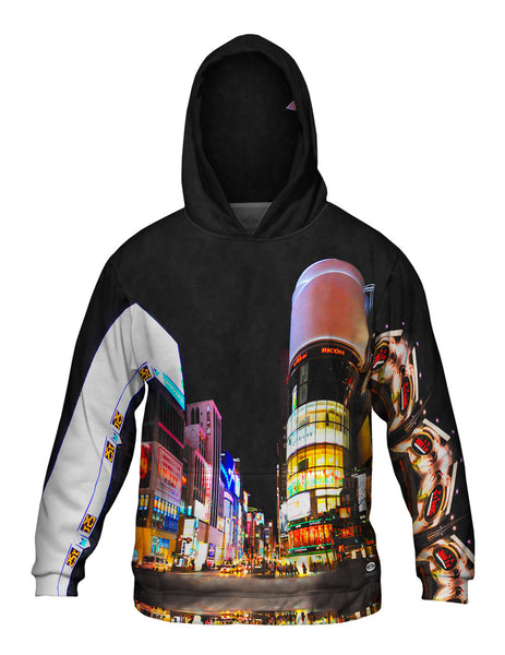 Big City Lights Tokyo Japan Mens Hoodie Sweater