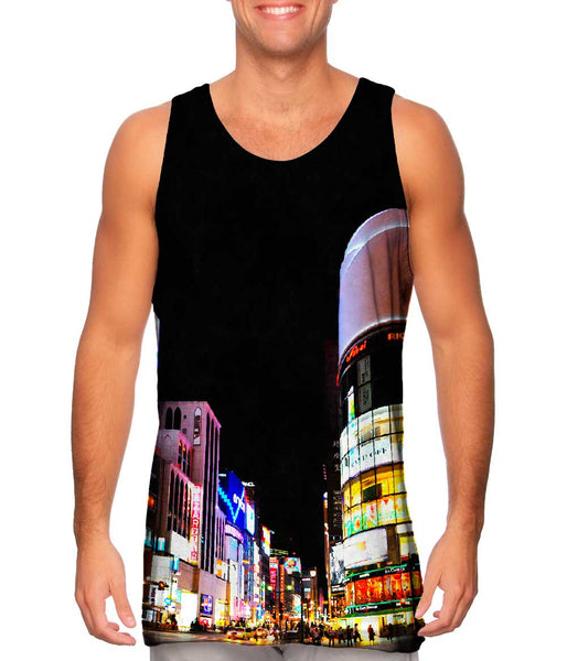 Big City Lights Tokyo Japan Mens Tank Top