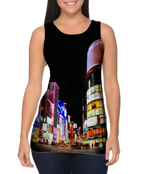 Big City Lights Tokyo Japan Womens Tank Top
