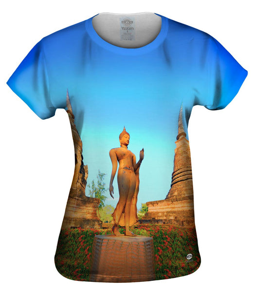Sukhothai Walking Buddha&nbsp;Womens Top