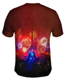 New Years Eiffel Tower Fireworks