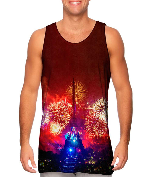 New Years Eiffel Tower Fireworks&nbsp;Mens Tank Top