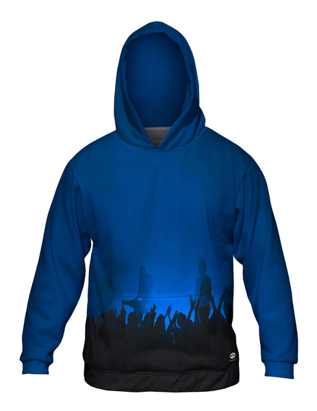 Edm Music Makes The Crowd Blue Mens Hoodie Sweater