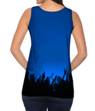 Edm Music Makes The Crowd Blue