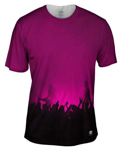 Edm Music Makes The Crowd Pink Mens T-Shirt