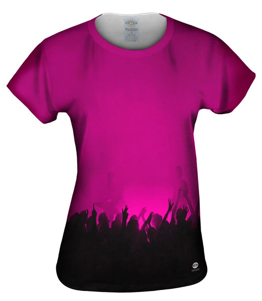 Edm Music Makes The Crowd Pink Womens Top