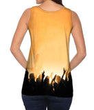 Edm Music Makes The Crowd Orange