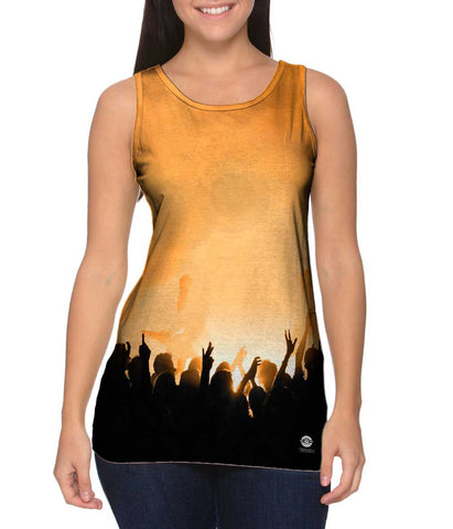 Edm Music Makes The Crowd Orange