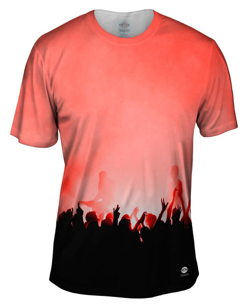 Edm Music Makes The Crowd Red Mens T-Shirt