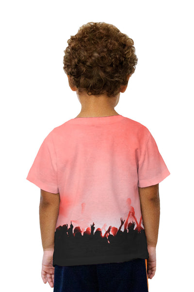 Kids Edm Music Makes The Crowd Red Kids T-Shirt