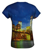 New York Skyline Navy Night