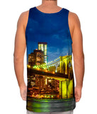 New York Skyline Navy Night