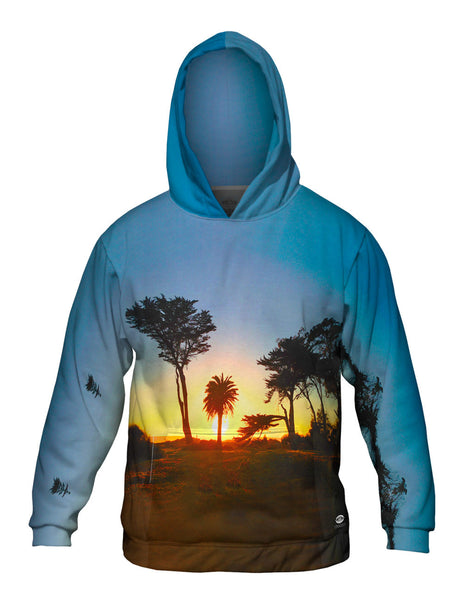 Baywood Park Beach Sunset Mens Hoodie Sweater