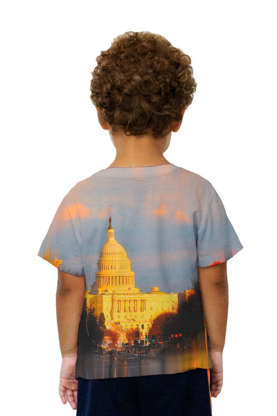 Kids Us Capital Washington Dc Glow Kids T-Shirt