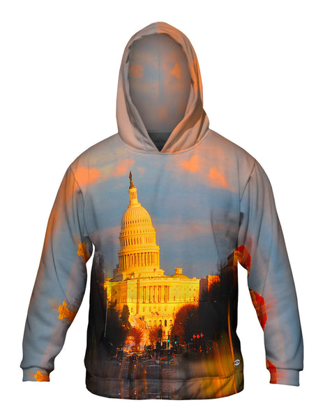 Us Capital Washington Dc Glow Mens Hoodie Sweater