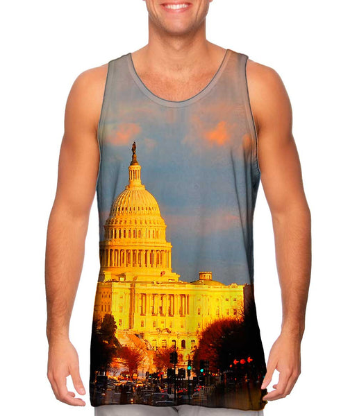 Us Capital Washington Dc Glow Mens Tank Top