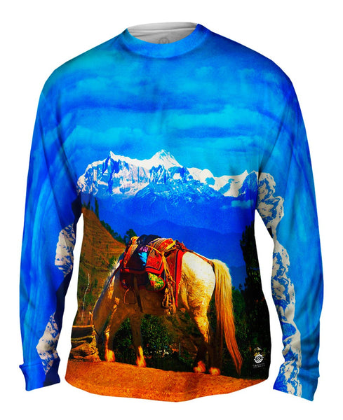 Soaring Andes Mountains Mens Long Sleeve