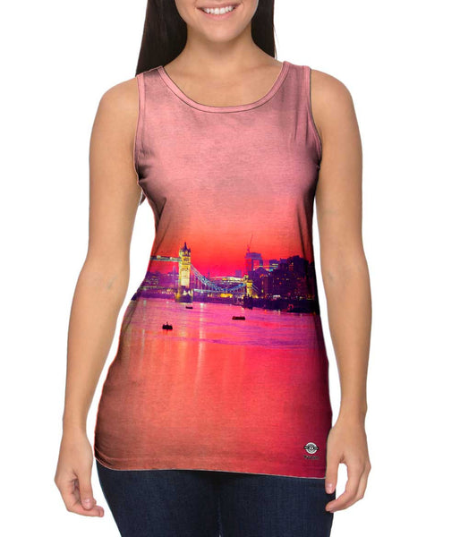 London Thames Sunset Panorama&nbsp;Womens Tank Top