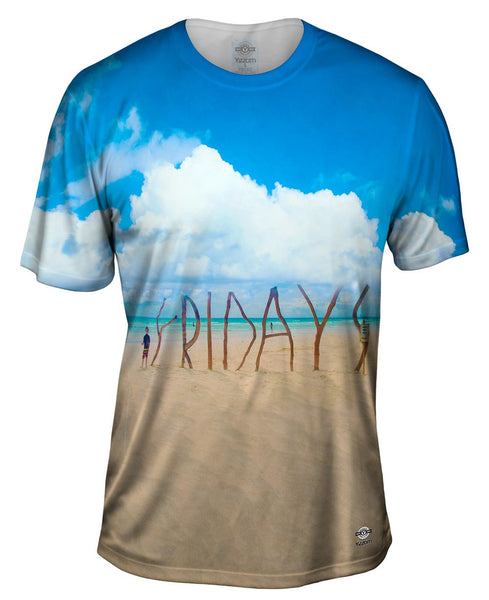 Happy Friday Beach Mens T-Shirt
