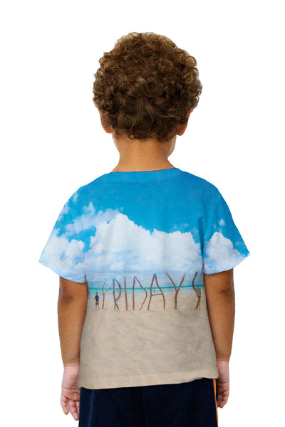 Kids Happy Friday Beach Kids T-Shirt