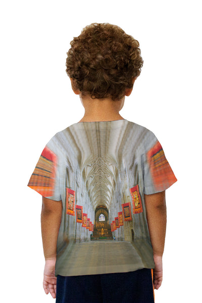 Kids Winchester Cathedral Flags Kids T-Shirt