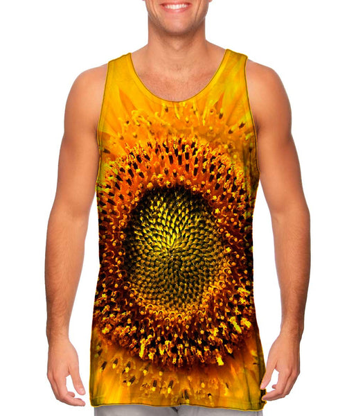 Summer Yellow Sunflower Mens Tank Top