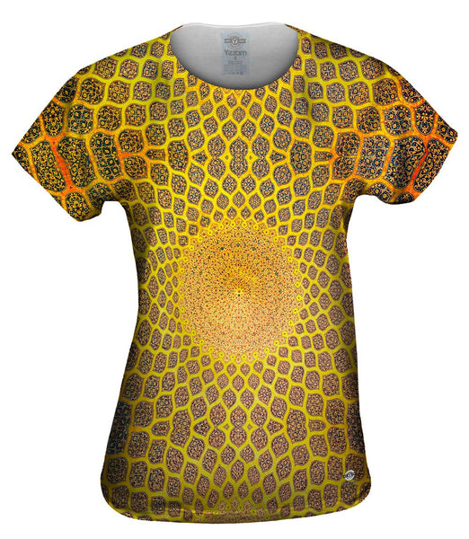 Golden Mosque Ceiling Isfahan Lotfollah Architecture Womens Top