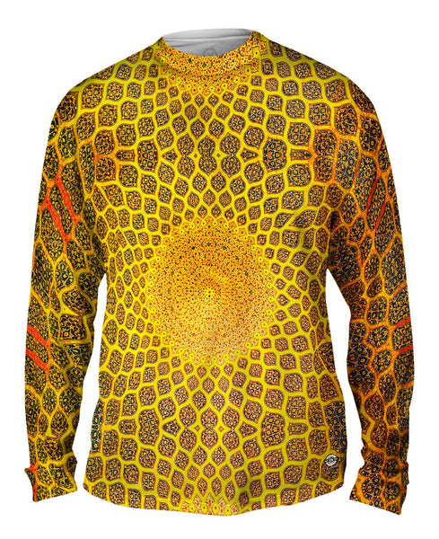 Golden Mosque Ceiling Isfahan Lotfollah Architecture Mens Long Sleeve