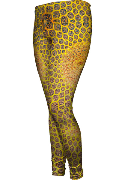 Golden Mosque Ceiling Isfahan Lotfollah Architecture Womens Leggings
