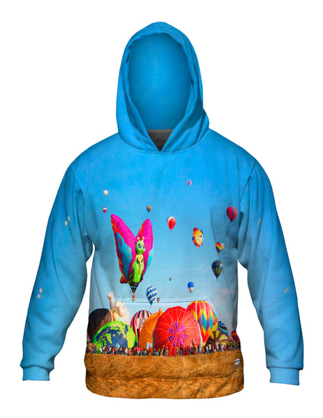 International Hot Air Balloon Festival In Leon Guanajuato Mexico&nbsp;Mens Hoodie Sweater