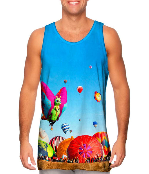 International Hot Air Balloon Festival In Leon Guanajuato Mexico&nbsp;Mens Tank Top