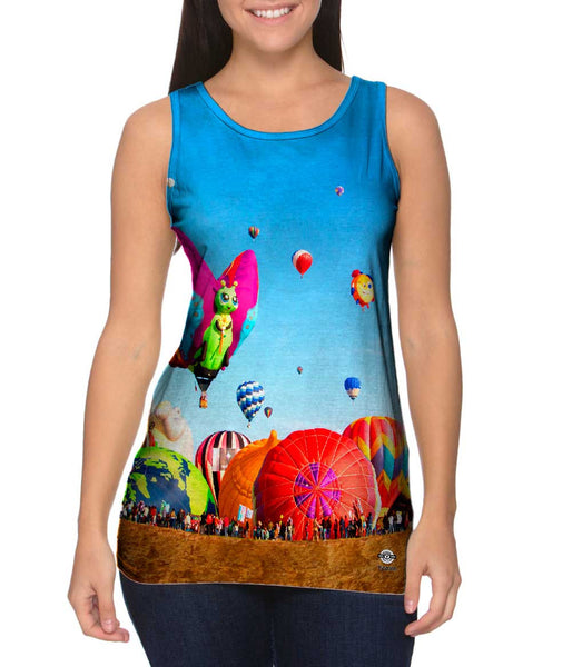 International Hot Air Balloon Festival In Leon Guanajuato Mexico&nbsp;Womens Tank Top