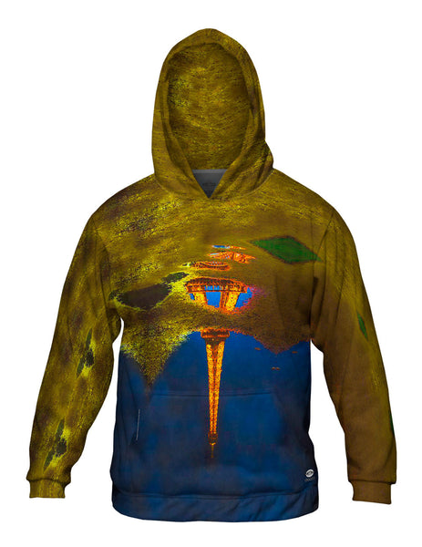 Reflection Of The Eiffel Tower In A Water Puddle&nbsp;Mens Hoodie Sweater
