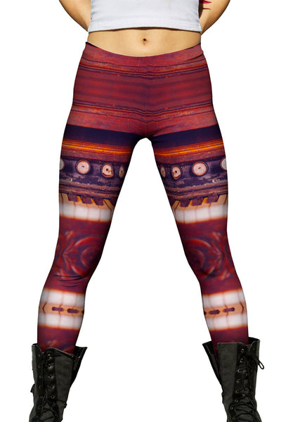Old Rustic Organ Piano Womens Leggings