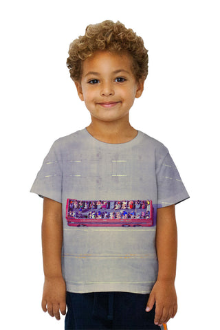 Kids Red Tour Bus Chicago Tourists