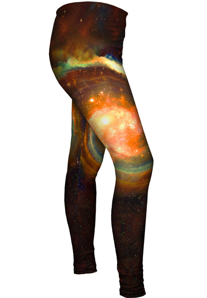 Space Galaxy Virtual Ring Nebula Womens Leggings
