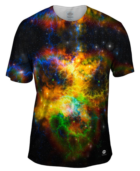 Space Galaxy Ribbon Mens T-Shirt