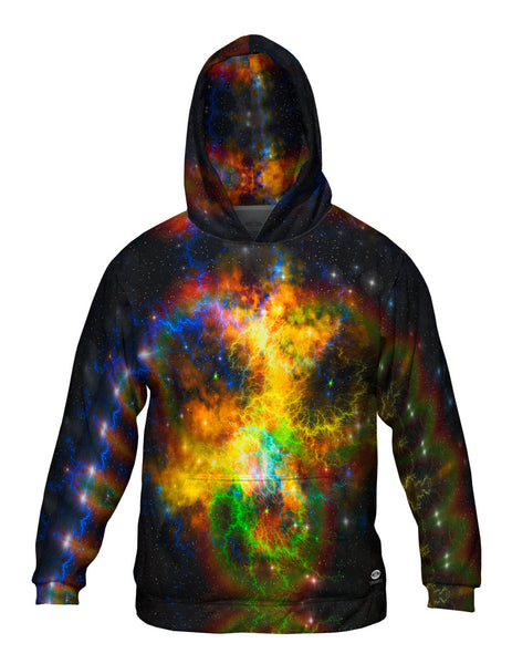 Space Galaxy Ribbon Mens Hoodie Sweater