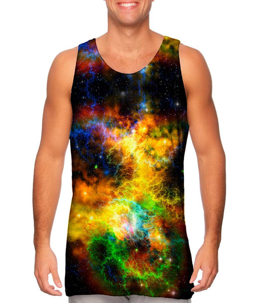 Space Galaxy Ribbon&nbsp;Mens Tank Top