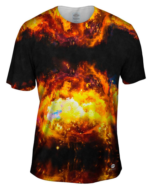 Space Galaxy Nebula Burst Mens T-Shirt