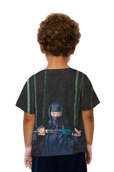 Kids Ninja Sword Dark Attitude Kids T-Shirt