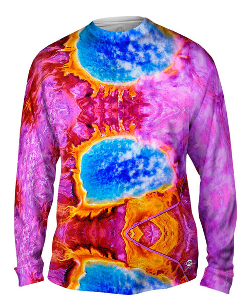 Grand Prism Hot Spring Yellowstone Park Mens Long Sleeve