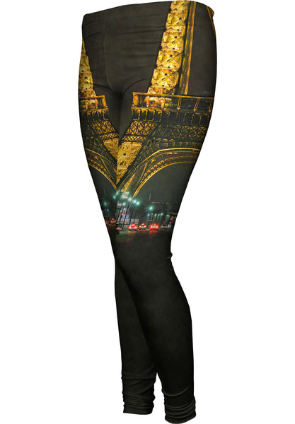 Eiffel Tower Tour At Night Womens Leggings